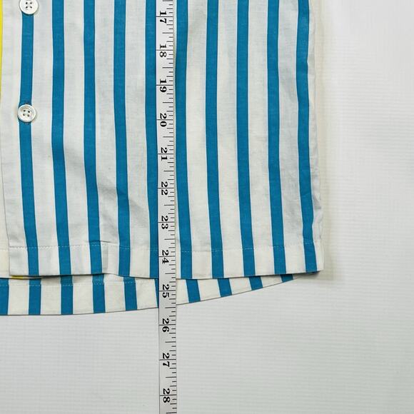 Wacko Maria Guilty Parties Multicolor Striped Shirt Sz Small Miami Fl Drunkards - Picture 6 of 9